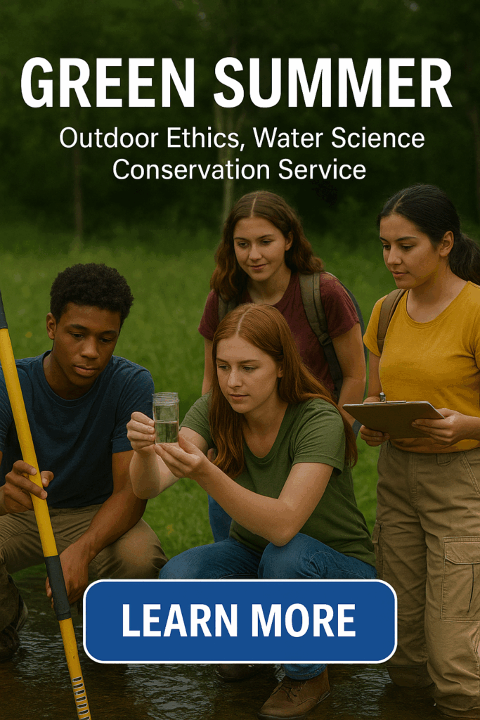 Green SummerL Outdoor Ethics, Water Science and Conservation Service