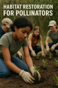 Habitate Restoration for Pollinators on Sunday June 8th 12-4pm at the William's Nature Center.